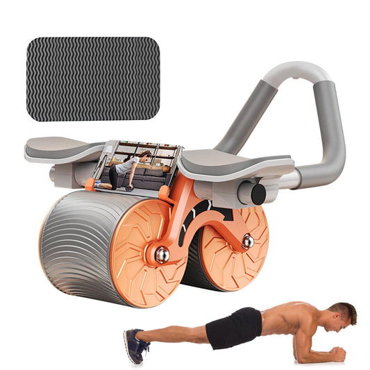 Automatic Ab Roller Wheel with Arm support & Mobile Stand with timmer