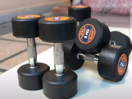 Rubber Dumbbells Zee Max